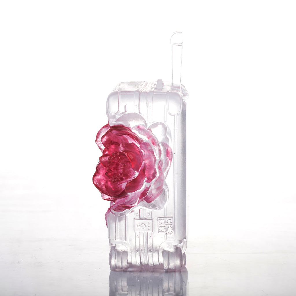 LIULI Crystal Flower, Camellia, Packed with Confidence
