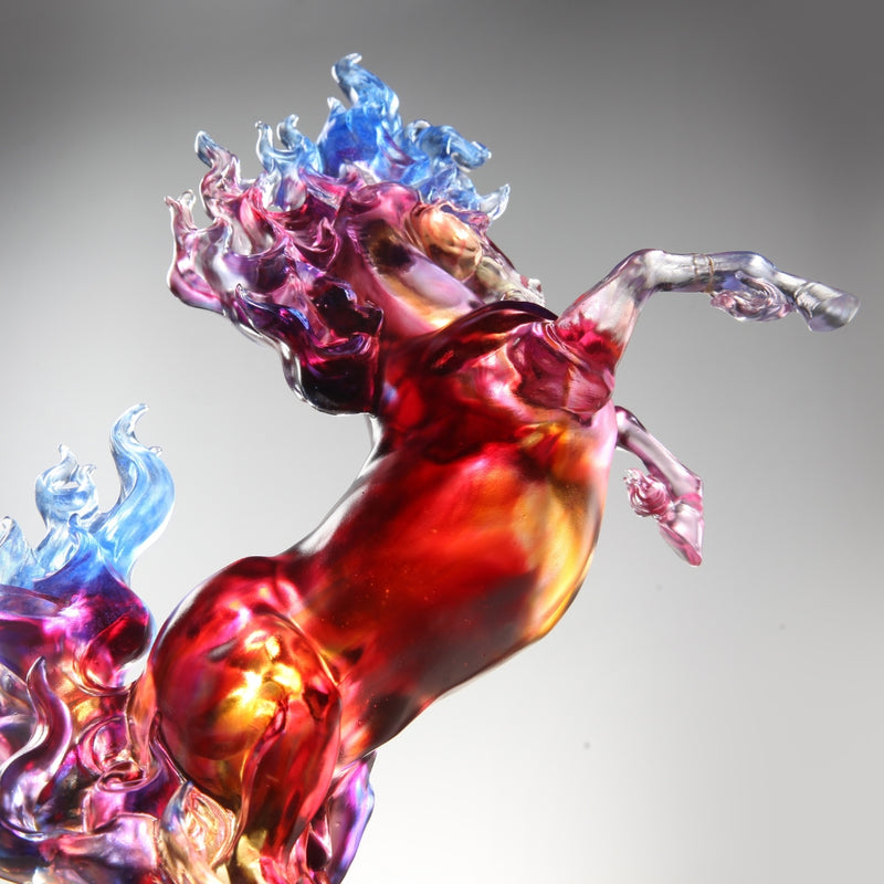 LIULI Crystal Art Horse Sculpture, A Glorious Occasion