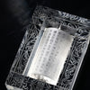 9cm H LIULI Crystal Prayer Wheel, Heart Sutra on LIULI Prayer Wheel,Living In Peace (Special Edition)