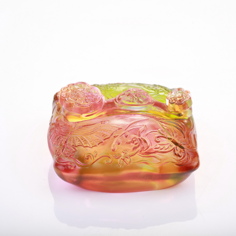 LIULI Ruyi, Paperweight, Decor, Flowers Dancing Fortuitously