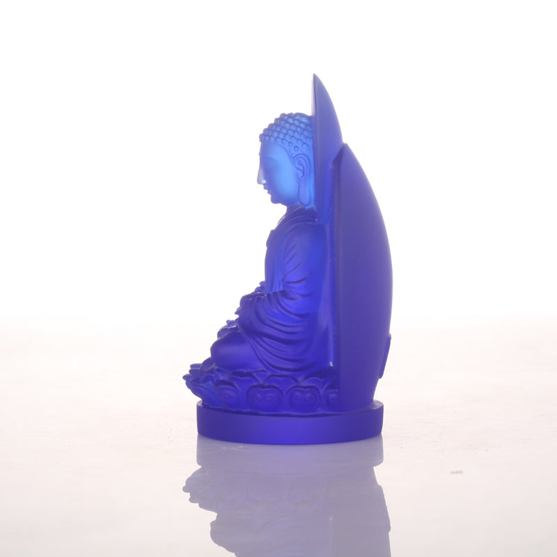 LIULI Crystal Buddha, Medicine Buddha, The Faithful Guardian of all Wishes
