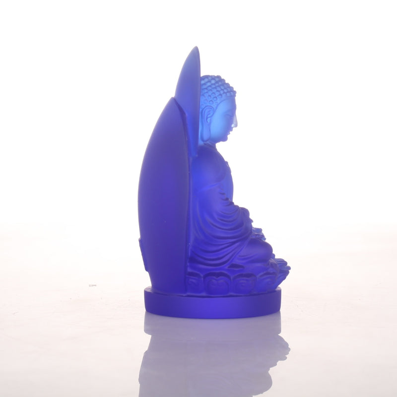 LIULI Crystal Buddha, Medicine Buddha, The Faithful Guardian of all Wishes