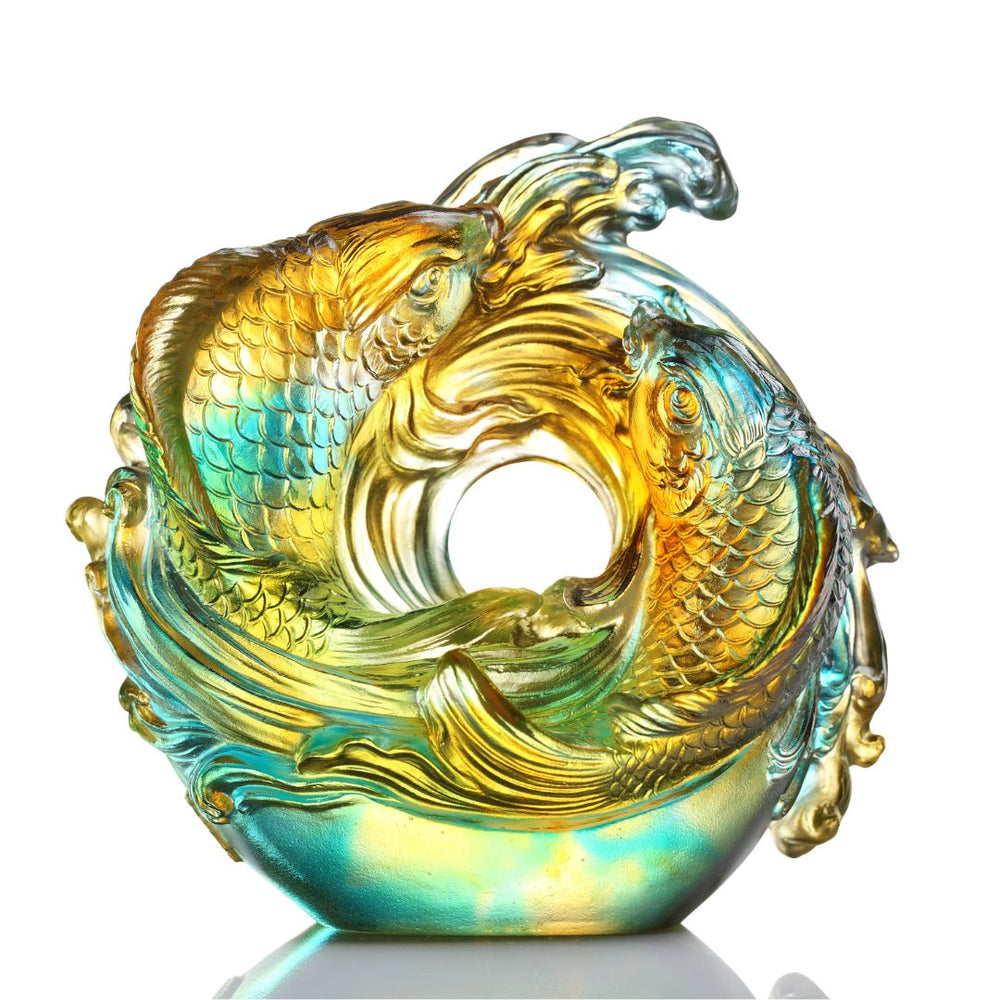 Liu Li Crystal LIULI Crystal Fish, Koi fish, Incomparable – LIULI Crystal Art - Singapore