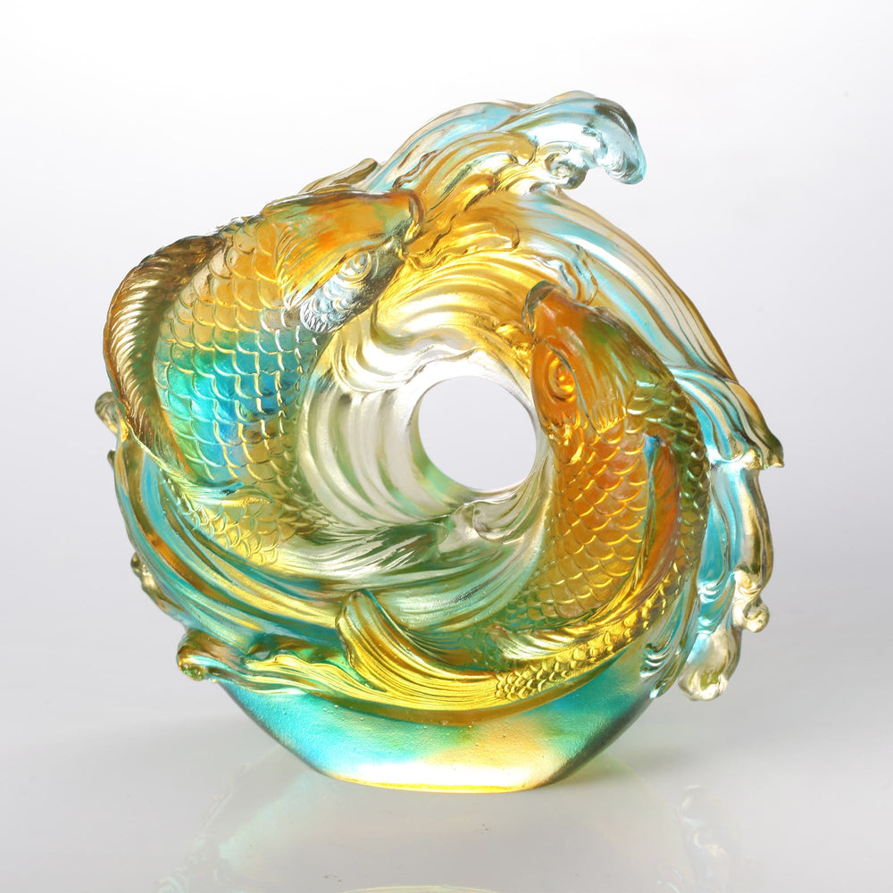 Liu Li Crystal LIULI Crystal Fish, Koi fish, Incomparable – LIULI Crystal Art - Singapore