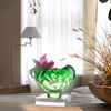 LIULI Crystal vase, Lotus Flower, Shrimp, Lotus Pond Leisure