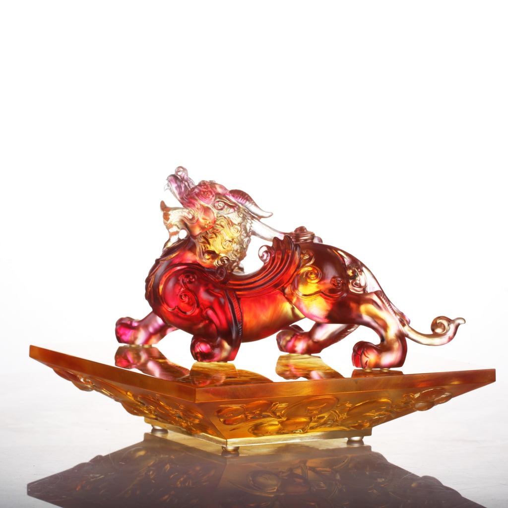 LIULI Crystal Mythical Creature, Pixiu, Omnipresent Fortune