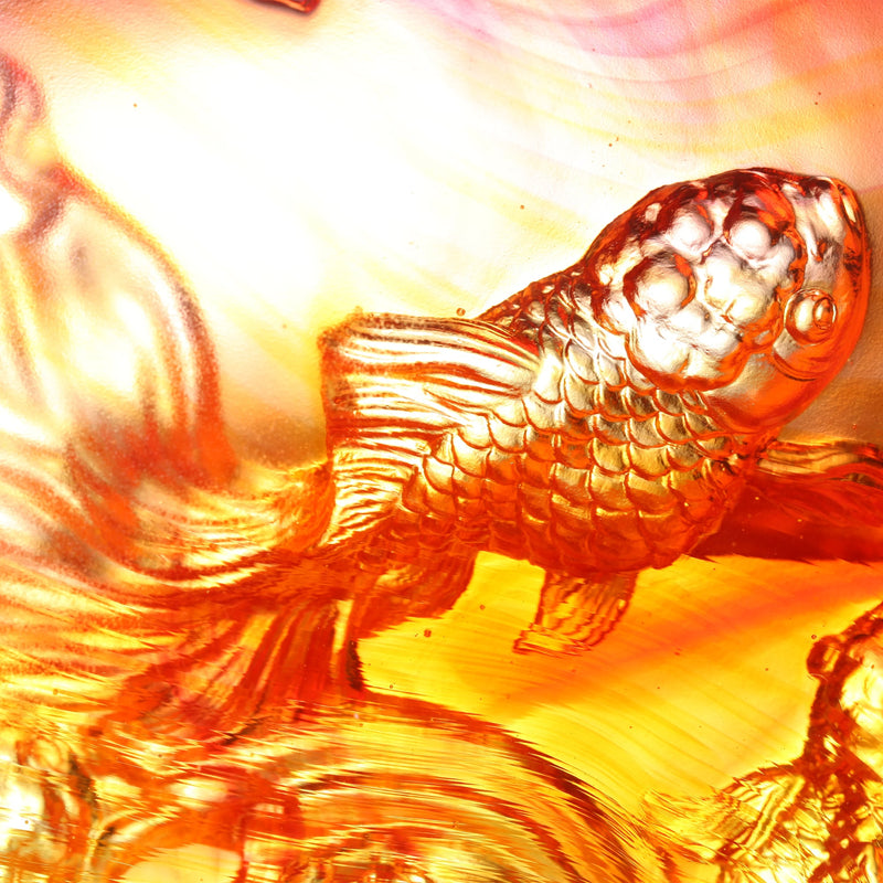 LIULI Crystal Fish, Goldfish, In Celebration