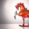 LIULI Crystal Art, Horse, Bountiful Glory Welcomes the Champion Home