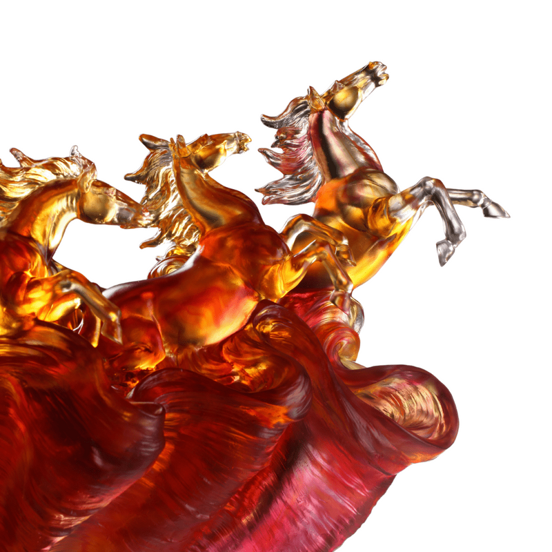 LIULI Crystal Art, The Horse of Fire, Blaze