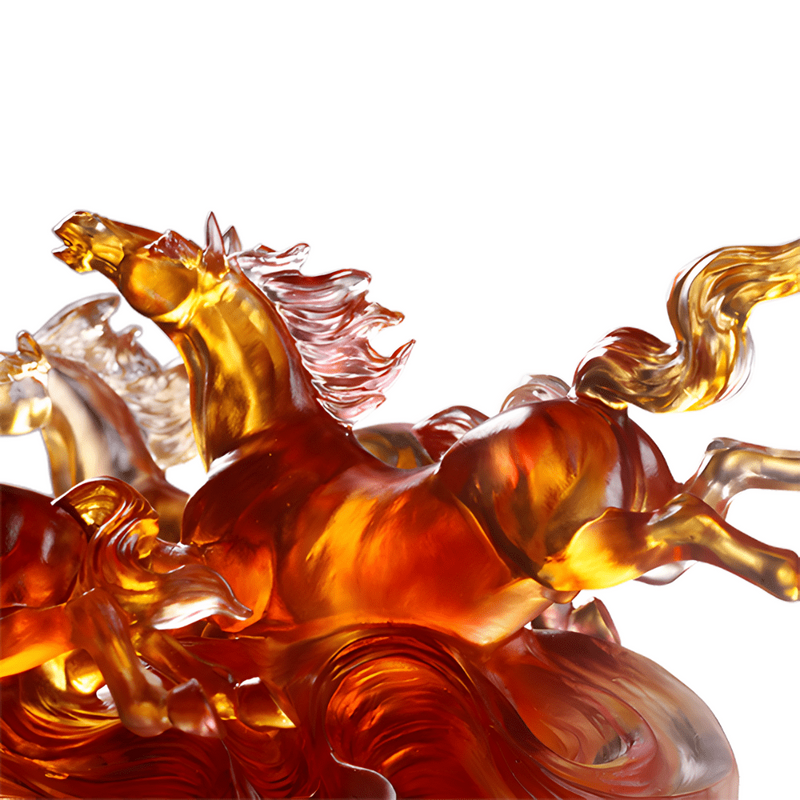 LIULI Crystal Art, The Horse of Fire, Blaze