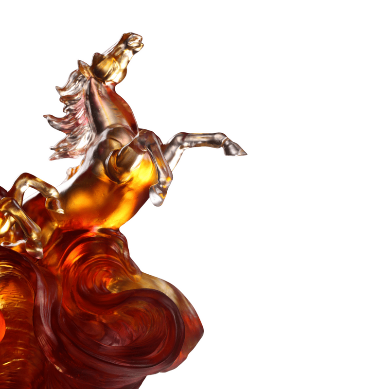 LIULI Crystal Art, The Horse of Fire, Blaze