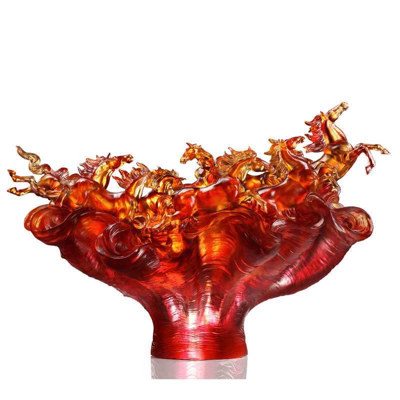 LIULI Crystal Art, The Horse of Fire, Blaze