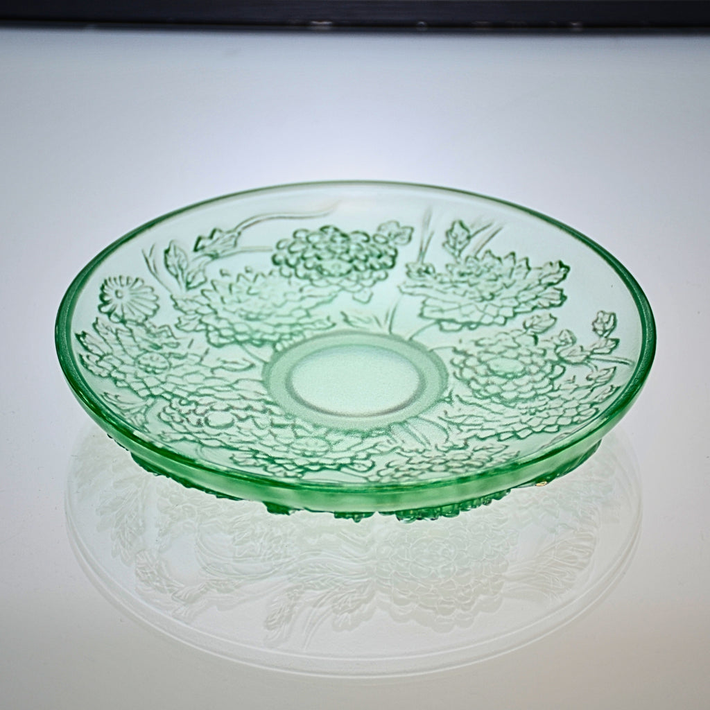LIULI Crystal Plates Tableware, Lunar Flowers