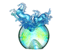 LIULI Crystal Art Horse Sculpture, Resembling water – ever in motion, ever alive