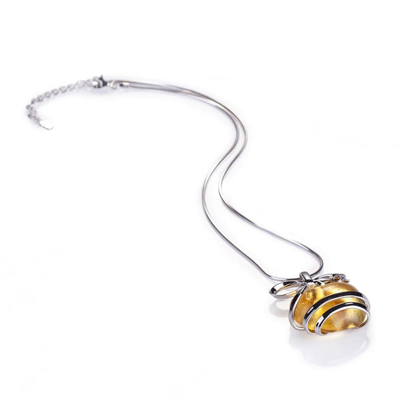 '-- DELETE -- Necklace (Apple) - With Peace and Goodness II (Small) - LIULI Crystal Art