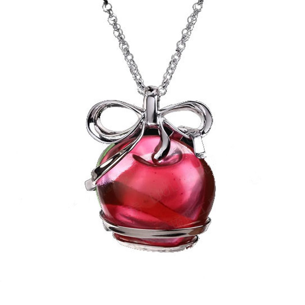 Necklace (Apple) - With Peace and Goodness (Large) - LIULI Crystal Art