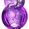 LIULI Crystal Flying Purple Dragon Sculpture on Hulu Gourd, Ambition of the Heavenly Dragon