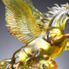 LIULI Crystal Art Collectible Pegasus Sculpture, King