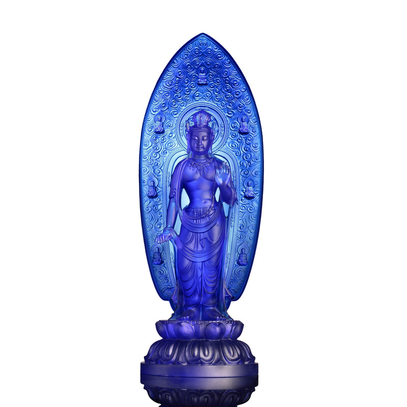 LIULI Crystal Buddha, Moonlight Bodhisattva - Pure Enlightenment