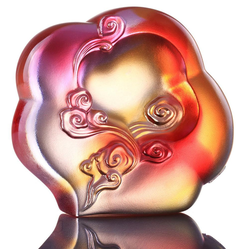 Crystal Paperweight, Ruyi from Above - LIULI Crystal Art