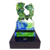 '-- DELETE -- Fish Figurine (Opportunity) - "Vitality Created Together" - LIULI Crystal Art