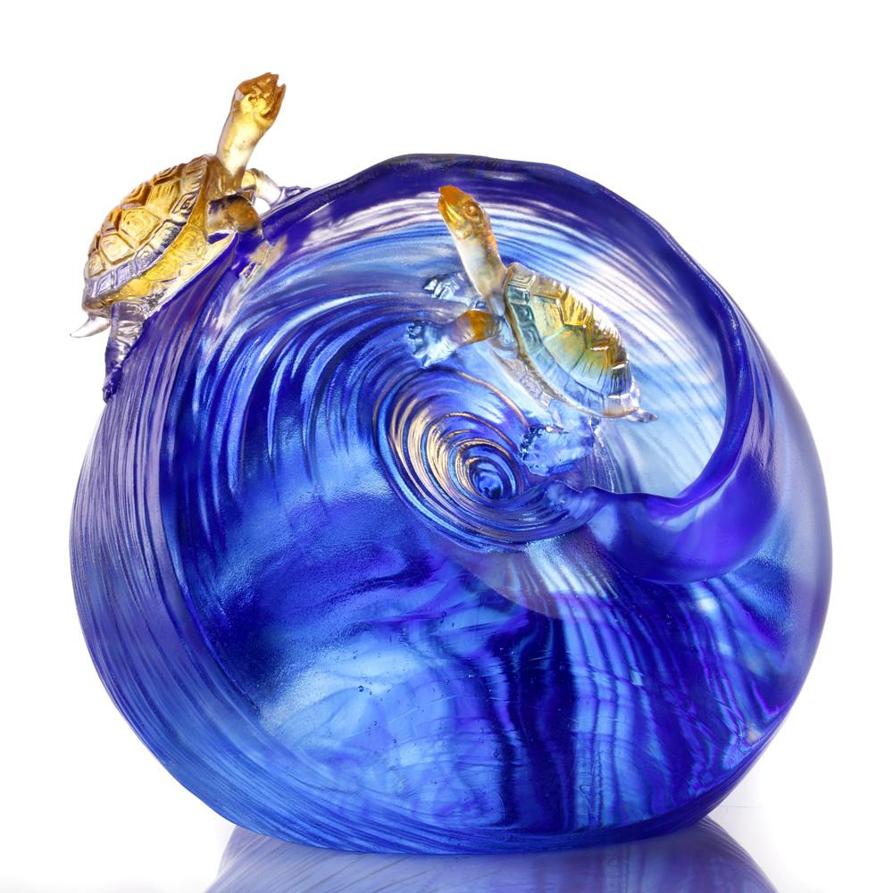 '-- DELETE -- Crystal Animal, Turtle, The Best View - LIULI Crystal Art