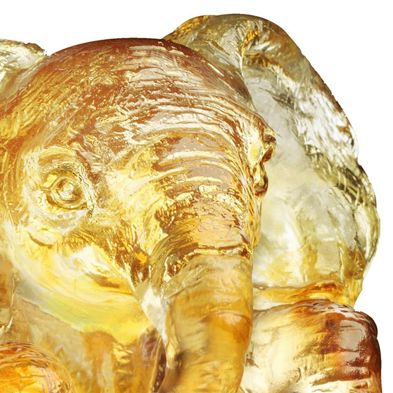 '-- DELETE -- My Great Ambitions (Aspiration), Elephant Figurine - LIULI Crystal Art