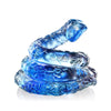 '-- DELETE -- In Protective Coil (Protection) - Crystal Snake Figurine - LIULI Crystal Art