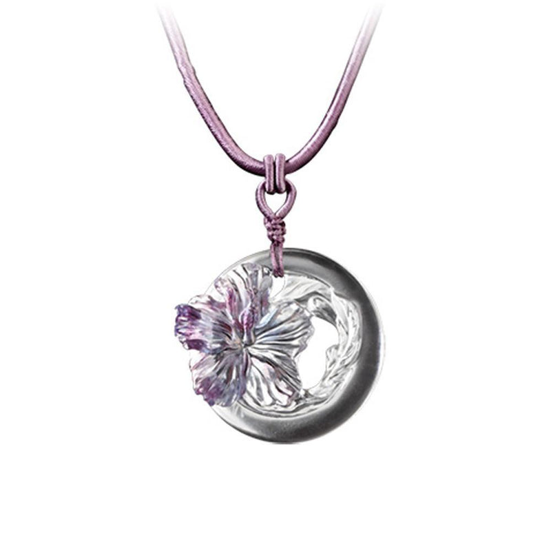 Crystal Necklace, Hibiscus Flower, Song of the Morning Flower