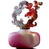 Crystal Treasure Vase, Feng Shui, Dragon of Metal Element, Ethereal Chime Baoping - LIULI Crystal Art