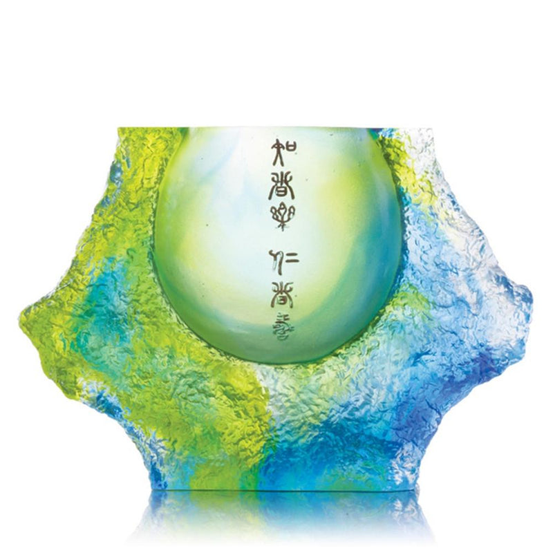 '-- DELETE -- Crystal Vessel, Chinese Culture, Joyful in Life, Joy in Nature - LIULI Crystal Art