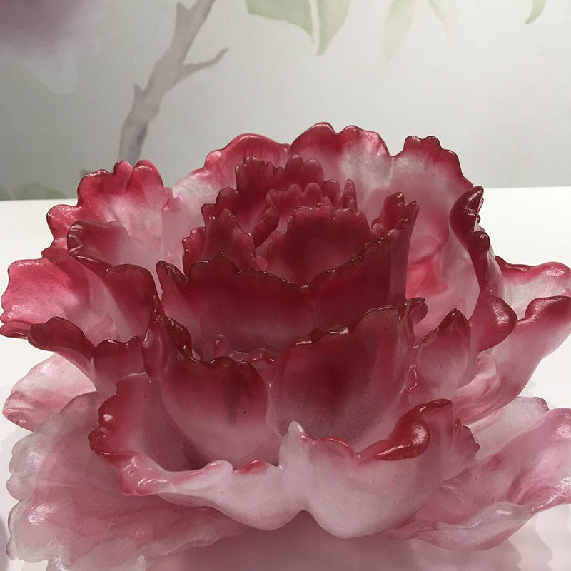 Crystal Flower, Heavenly Blooms: Peony Flower - LIULI Crystal Art