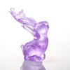 LIULI, Crystal Bunny Rabbit Figurine, Spring Breeze, Felicitous Rabbit