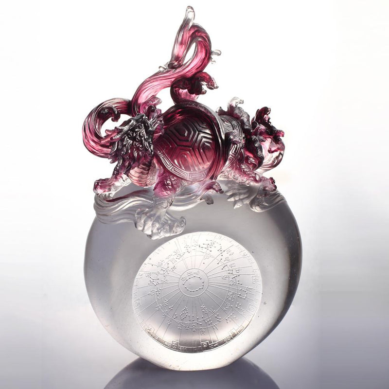 Crystal Mythical Creature, Guardian, Black Tortoise of the North-Serenity of the Xuanwu - LIULI Crystal Art