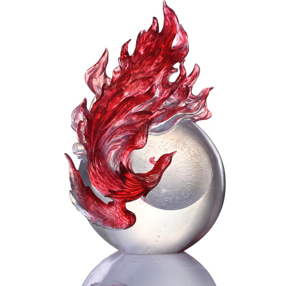 Mythical Creature: Phoenix Dance in Grace – LIULI Crystal