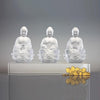 Crystal Buddha, Amitabha, Shakyamuni, Medicine, Guardians of Peace (Set of 3) - LIULI Crystal Art