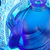 Crystal Buddha, Medicine Buddha, Healing Buddha, Blue Medicine Liuli Buddha - LIULI Crystal Art