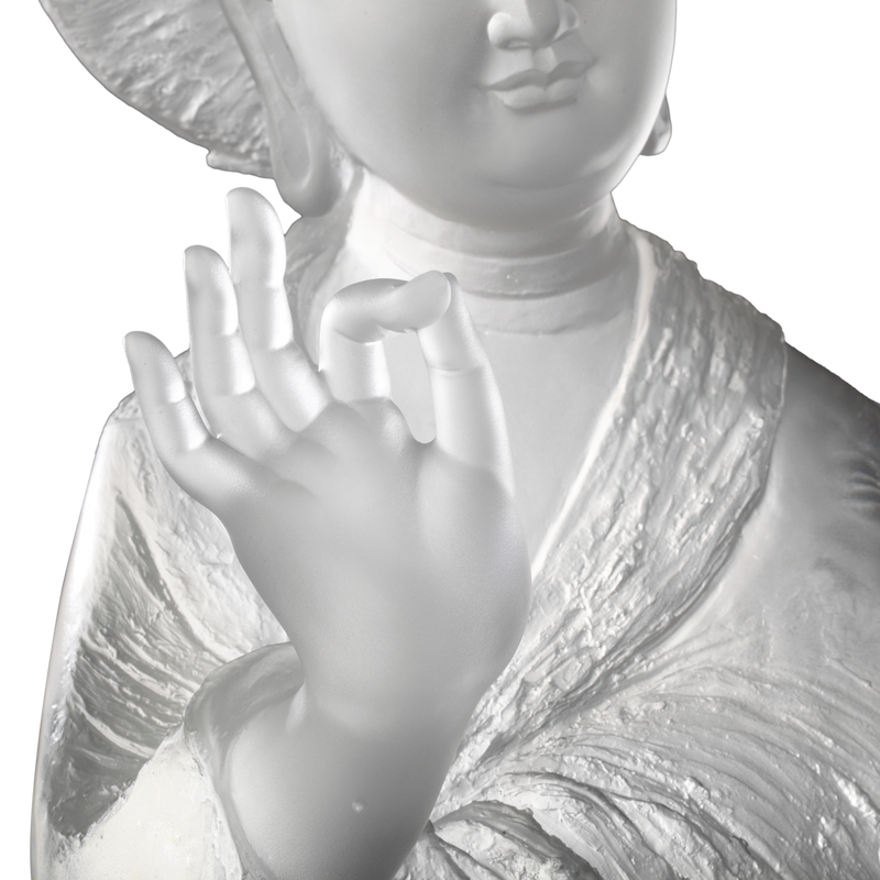 Crystal Buddha, Guanyin, Only Love, Only Concern-Resolution in Practice - LIULI Crystal Art