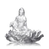 Crystal Buddha, Guanyin, Mortal Smile-A Smile For Serenity - LIULI Crystal Art