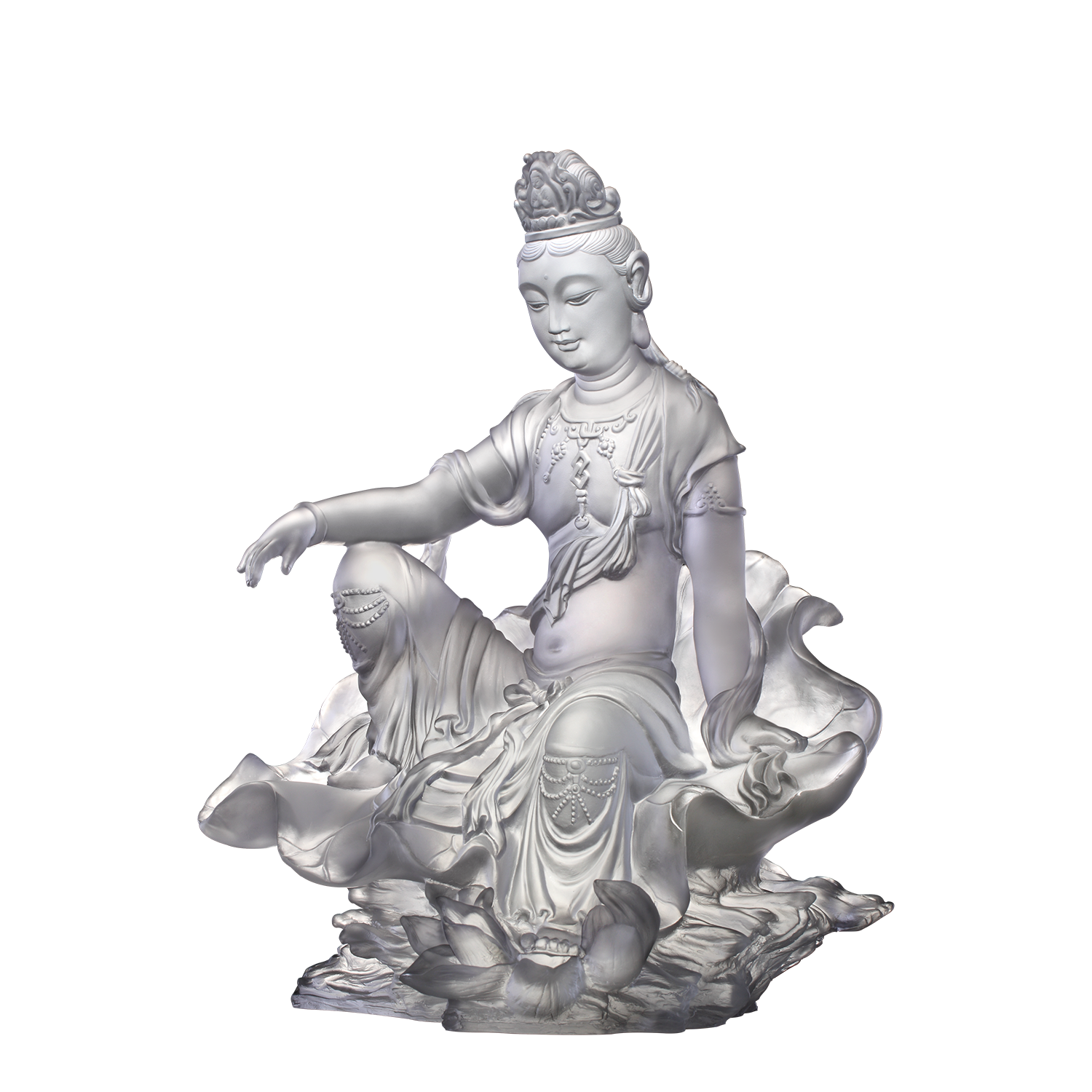 Crystal Figurine - Guanyin of Fulfillment and Purity – LIULI