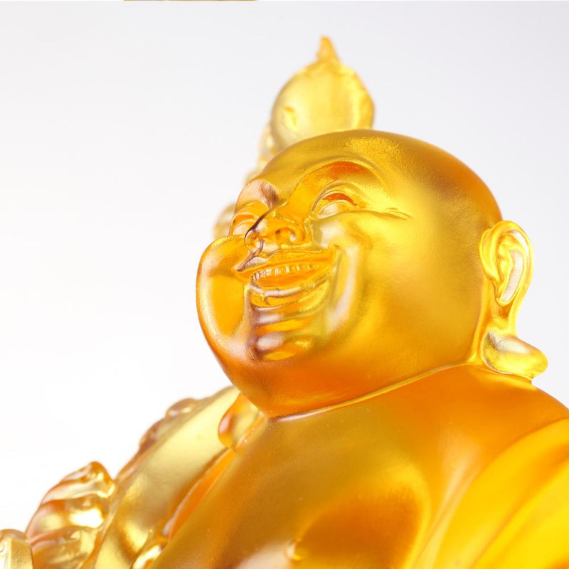 Crystal Buddha, Happy Belly Buddha, Laughing Buddha, Abundace of Ruyi,Joyous Heart