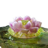 Crystal Flower, Lotus, Blooming Lotus, Surging Spring - LIULI Crystal Art