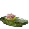 Crystal Flower, Lotus, Blooming Lotus, Surging Spring - LIULI Crystal Art