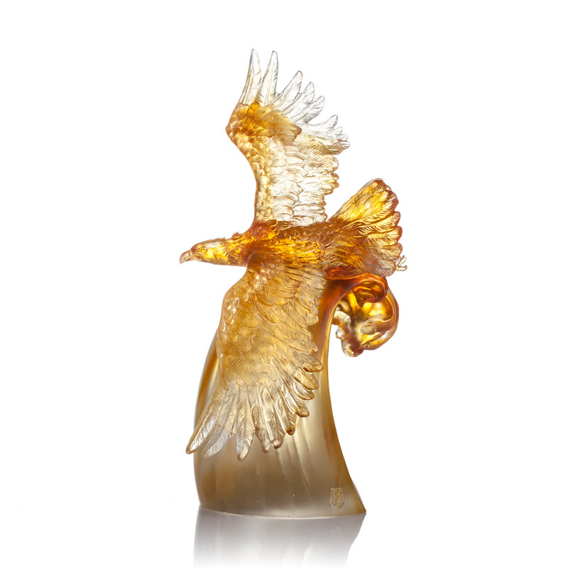 LIULI Crystal Eagle, Aligned with the Light, I am Amplified