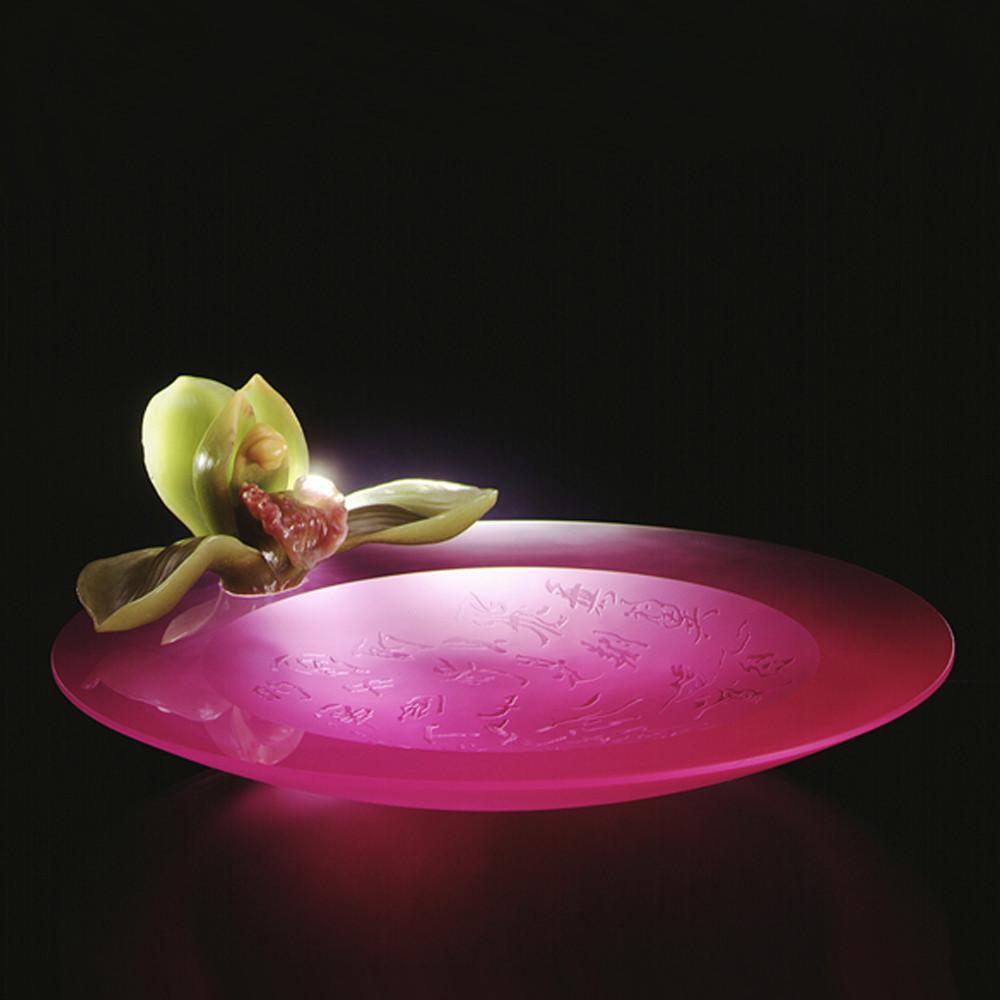 '-- DELETE -- Crystal Flower, Orchid, Reflection of The Heart (Collector's Edition) - LIULI Crystal Art