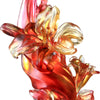 Crystal Flower, Lily, Tinged Scent in the Spring - LIULI Crystal Art