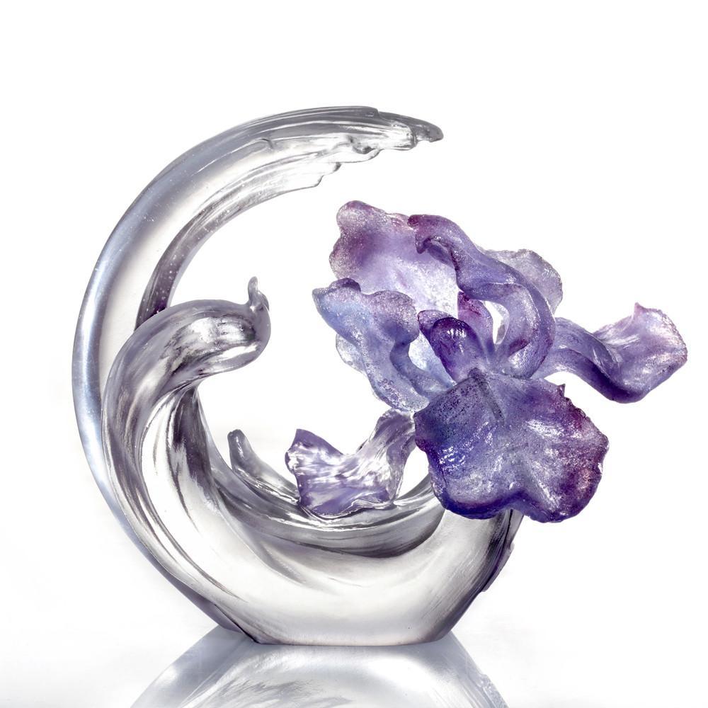 Crystal Flower, Iris, Arising through Contentment (Special Edition, Come with Display Base)