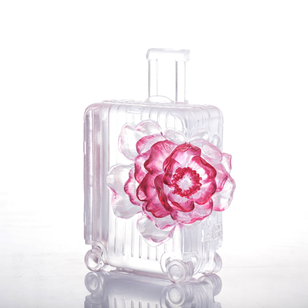 LIULI Crystal Flower, Camellia, Packed with Confidence