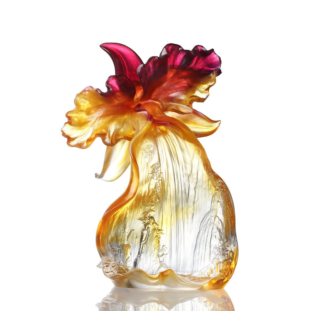 LIULI Crystal Flower, orchid, The Original Source – LIULI Crystal