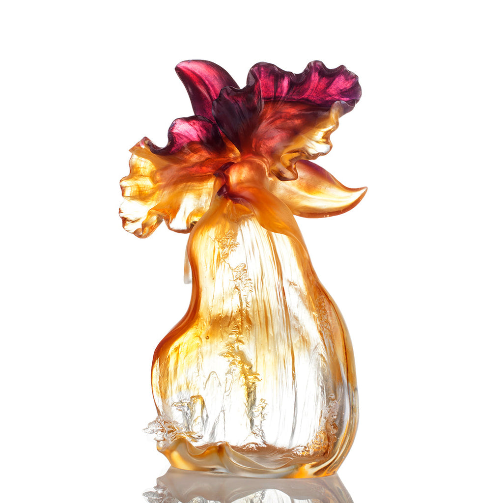 LIULI Crystal Flower, orchid, The Original Source